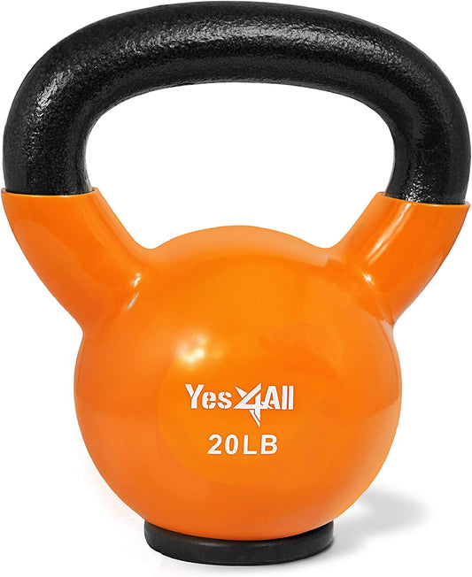 Elevate Your Fitness with the Yes4All Kettlebell Set - Perfect for Strength Training and Home Workouts (10-65 lbs)