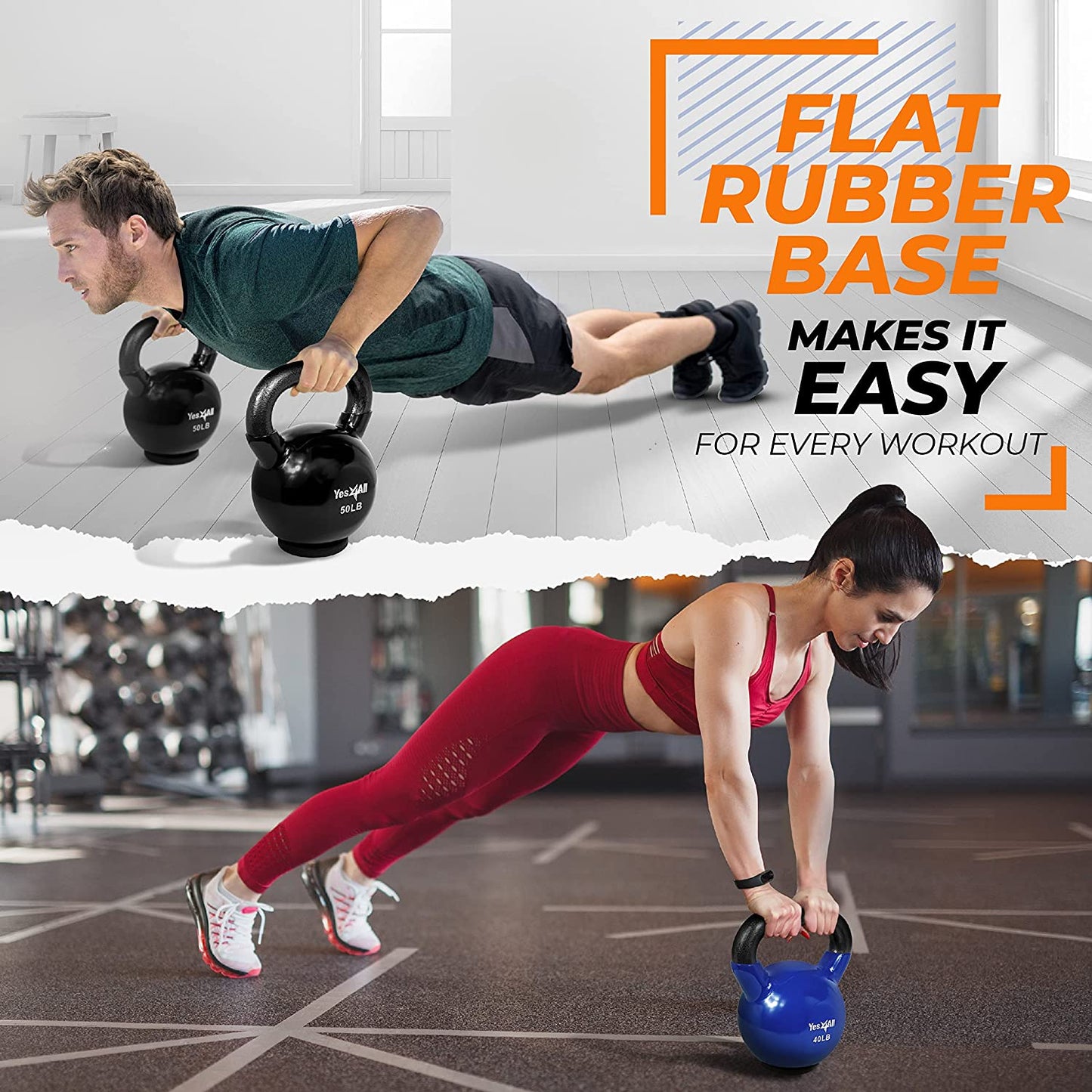 Elevate Your Fitness with the Yes4All Kettlebell Set - Perfect for Strength Training and Home Workouts (10-65 lbs)